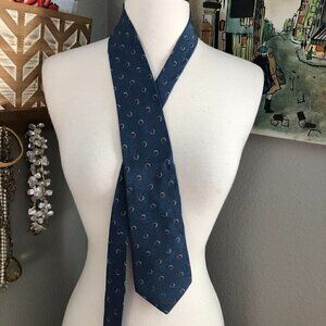 Italian Gian Franco Ferretti Handmade 100% Silk Necktie